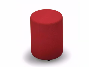 BIRILLO - Round Eco-leather pouf with fire retardant padding by FIT INTERIORS - view 2